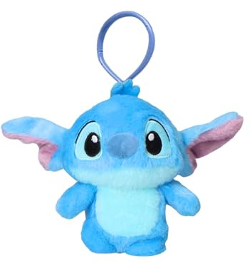 Disney Stitch Porte Clé Peluche, Clip Sac à Main Stitch Pendentif en Peluche pour Sac à Dos, Cadeau pour Filles, Adolescentes et Femmes