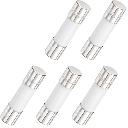 QUARKZMAN 5Pcs Fusibile Temporizzato Ceramico Tubolare 5mm x 20mm 250V 1A Fusibile Lento Per Riparazione Schede Elettroniche, Apparecchiature Di Illuminazione, Strumentazione.