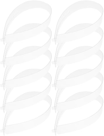 HAKIDZEL Tiras de Collar de Plástico para Cuellos de Camisa, Soporte Ajustable y Fácil de Usar, 50 Piezas para Fijar Camisas Durabilidad y Comodidad