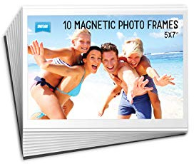 Shot2go Pack of 10 Magnetic Photo Frame Pockets 5x7 (Clear)