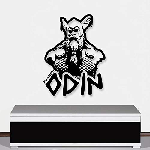 Wandtattoo Wikinger Gott Odin Nordmann Krieger Germanen Aufkleber 60x45cm #A4333