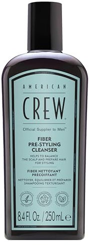 American Crew – Shampoing Homme Effet Coiffant Immédiat Cheveux Secs & Abîmés – Vegan Nourrissant & Hydratant – Shampooing Pré-Coiffant Réparateur & Fortifiant – 250 ml