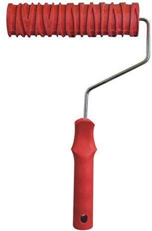 HKDJPutz Strukturwalze Strukturrolle Schlingen Relief 6.8-Zoll Struktur Kreativ Roller mit Bügel
