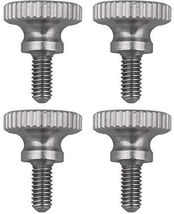 BQLZR 4 Stück M2,5 x 6 mm Rändelkopf-Rändelschrauben, Edelstahl, metrisch