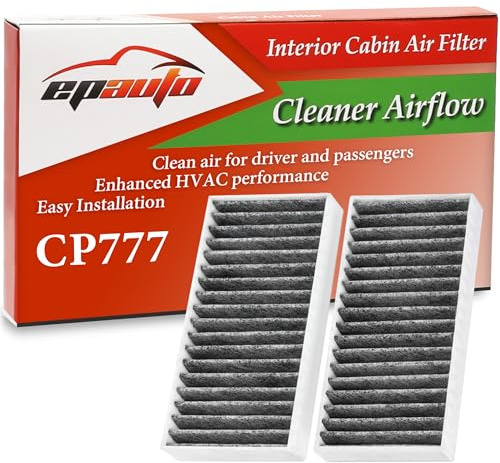 EPAuto CP777 (CF11777) Cabin Air Filter with Activated Carbon Replacement for Jeep Wrangler (2011-2017), Wrangler JK (2018)