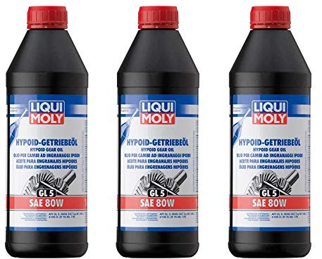 ILODA 3X Original Liqui Moly 1L Hypoid-Getriebeöl Gear Oil Öl (GL5) SAE 80W 1025