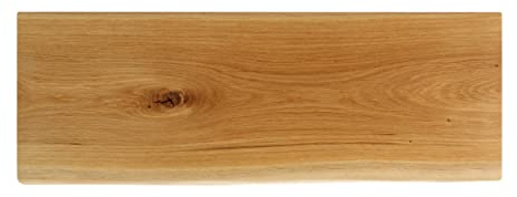 Natural Goods Berlin 1x Design Regalbrett Live Edge Eiche Massivholz Naturkante Regalboden Bohle Baumkante Hängeregal Wandboard Wohnzimmer Esszimmer Küche Kinderstube (15-30cm Tiefe, 80cm Breite)