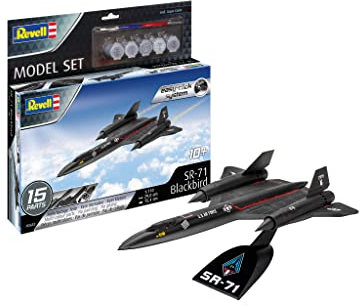 Revell Lockheed SR-71 Blackbird 03652 Kit de modélisme en Plastique Non construit/pré-coloré/sans Colle Échelle 1/110