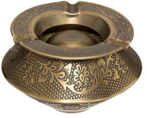 Atmosphera - Aschenbecher Oasis - Metall - vergoldet - D12 cm - Golden