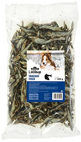 Dehner Lieblinge Hundesnack, Kausnack, Trockenfisch, 400 g