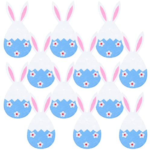 Alipis 12pcs Silverware Holder Utensil Covers Easter Bunny Cutlery Bag for Festive Occasions