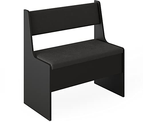 Vicco Esszimmer-Bank Roman, Schwarz, 41.5 x 76.6 cm