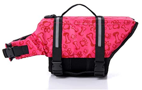 Ripstop-Hundeschwimmweste, Schwimmwesten Für Hunde Zum Schwimmen, Strandbootfahren, Hunderettungsweste Mit Hohem Auftrieb Und Rettungsgriff Für Kleine, Mittelgroße Und Große Hunde,G,XXS