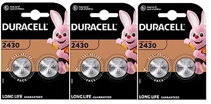 6 x Duracell CR 2430 (3 Blister mit je 2 Batterien) 6 Batterien (CR2430)