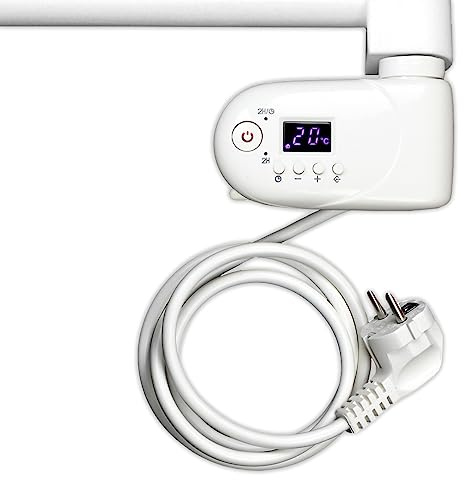 Heizstab mit digitalem Thermostat für Badheizkörper 1200 Watt chrom