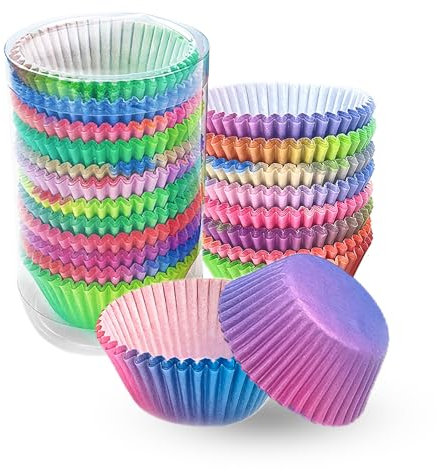 300 Pirottini Per Muffin Carta,Pirottini Cupcake, Pirottini Per Confetti, Pirottini Muffin, Colori Arcobaleno Sfumati，pirottino muffin carta，pirottini di carta per muffin