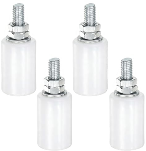ANBOO Roulette Portail Coulissant 4 pcs, Guide Portail Coulissant, Galet Porte Coulissante Nylon 30x40, Kit Portail Coulissant sans Bruit pour Portail/Porte
