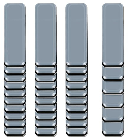 36 Stück Möbelgleiter Teflon Selbstklebend 70x19mm Möbelgleiter-Set | Teppichgleiter Möbel Bewegen Pads Effektiver Schutz Ihrer Möbel Stühle Böden Teflongleiter PTFE Teppichgleiter