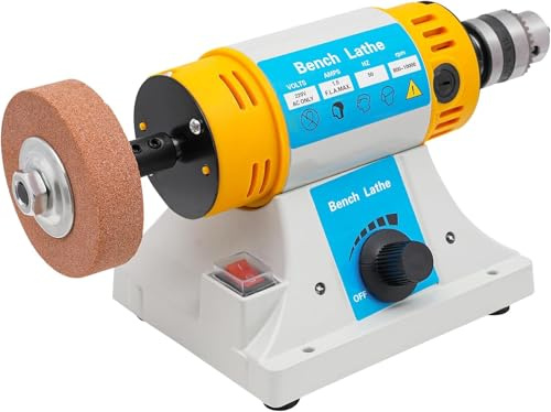OUKANING Pulidora, 10000 rpm, joyería de 320 W, pulidora multifuncional pequeña para carpintería, amoladora eléctrica de joyas, de pie