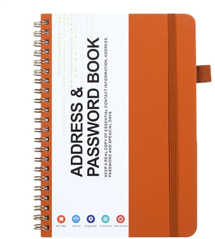 Passwort-Organizer-Buch, Passwort-Notizbuch | Tragbarer Keeper-Notizblock,Adressbuch Kleine Passwortbücher für Verwandte, Freunde oder Kollegen