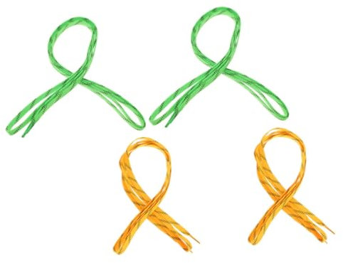 Supvox Hockeyschuhe Zubehör 4er-Pack Gewachste Schnürsenkel Für Eiskunstlaufschuhe