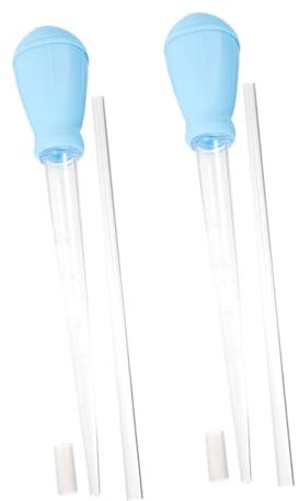 Lurrose Lot De 2 Urinoirs Muraux À Ventouse pour Aquarium Outils De Nettoyage Compte-Gouttes Siphon pour Aquarium Élimination des Déchets Nettoyeur De Gravier Changeur d'eau