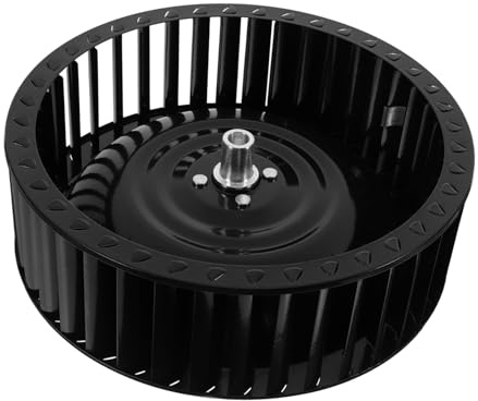 Black Metal Range Hood Fan Wheel Replacement with 27mm Shaft Depth | Motor Accessory, Easy Installation, Versatile Use for Home Kitchens and Restaurants
