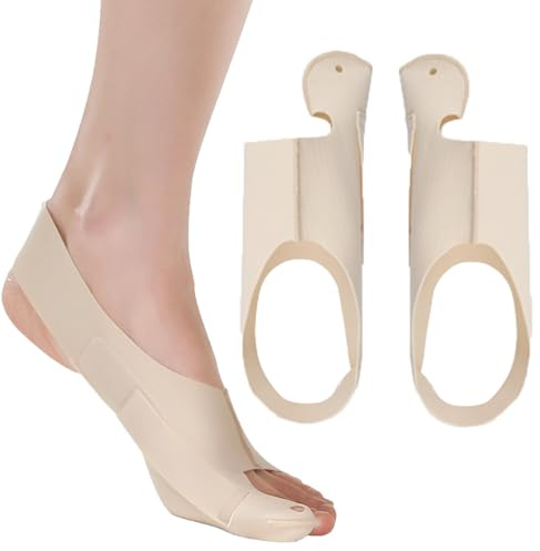 Sikweny 2 Pezzi Alluce Valgo Correttore, Divaricatore Alluce Valgo, Protezione Dita Piedi, Donne Uomini Alleviare Il Dolore, Regolabile, per Essere Utilizzato Da Uomini e Donne(Colore Della Pelle, L)