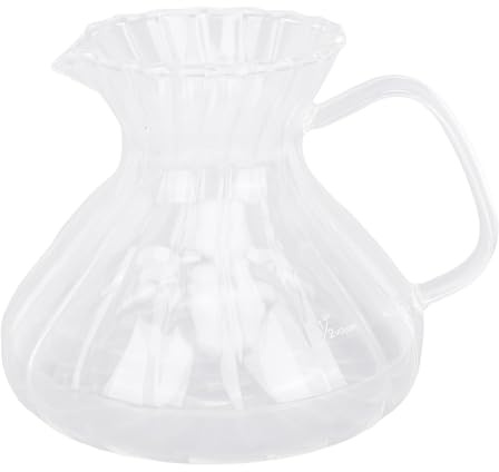 BAOFUYA Glass Coffee Server, 500 Ml Café de café a Prueba de Calor Transparente Fabricante de Goteo para la Cafetería de la Oficina en el Hogar