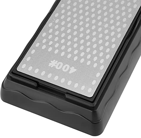 Akozon Pietra per Affilare Coltelli da Cucina, Grana 400/1000, Pietra per Affilare, per Cote Diamantata a Doppia Faccia, Grana 400/1000, con Base Antiscivolo per