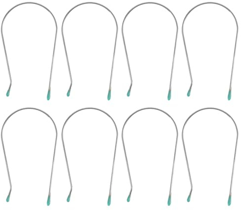 Heißwicklerclips aus 304 Edelstahl, 8 Stück Ersatz, Silber | Rollenclips für Lockenwickler, Kompakte Form, Leicht zu Verstauen, zum Erstellen Verschiedener Frisuren