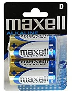 maxell batterie alcaline, Mono D, confezione da 2 pezzi, contenuto della confezione: 2 blister