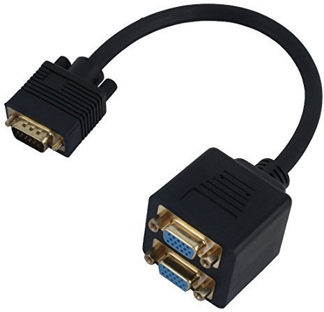 N/A Household Video HD15 1 maschio / 2 femmina Adattatore cavo splitter VGA 30 cm