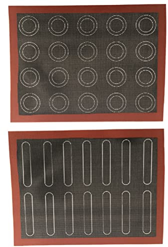 Yusat Non-Slip Micro-Perforated Oven Mat Silicone Biscuit Baking Mat Macarons Pizza Cake Baking Pan Mat Oven Microwave Bakeware Tools