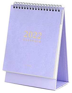 Bürokalender Netter Schreibtischkalender von 2021 bis 2022 Kleinkalender Desktop monatlicher Kalender kreative kleine Verzierungen (2021.9-2022.12) Tischkalender Wochenplaner (Color : 3, Size : L)