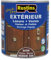 Rustins - Exterior glaze and varnish for wood - Quick drying - Medium oak with satin finish - 15 m²/L 1L (ESMO2500FR)