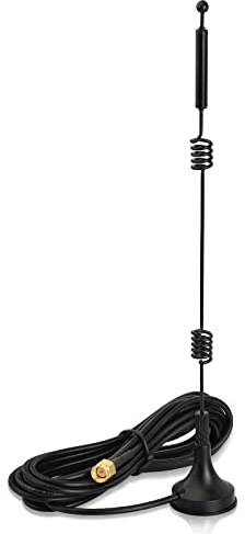 Bingfu Dual Band WiFi Antenna RP-SMA Male 2.4/5/5.8GHz with Magnetic Base | Dual Band WiFi Antenna for WiFi Router Range Extender Gateway Wireless Mini PCI Express PCIE Network Card USB Adapter