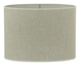 Light & Living Lampenschirm Oval Breska - Perle Weiß - 38x17.5x28cm | Oval - Modern - Textilien