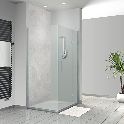 WANDFREUDE individuelle Duschrückwand Aluverbundplatte auf Maß (1 Stück - Polierter Beton - Premium Matt Lack) – Dusche Wandverkleidung Duschwandverkleidung Duschrückwände