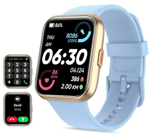 Smart Watch for Women, Answer/Make Call, Alexa Built-in 1.8 HD Fitness Watch with Heart Rate SpO2 Sleep Tracker, Ladies Smartwatch for iPhone Samsung Android, 120 Sport, 3ATM Waterproof Step Counter
