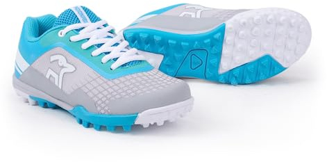 KOOKABURRA Orbit, Scarpe da Hockey per Bambini, Prato Unisex-Giovani, Grigio Menta, 1 UK