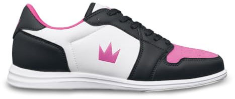 Brunswick Lady Fanatic Womens Bowling Shoes (Black/Pink, US Footwear Size System, Adult, Women, Numeric, Medium, 10)