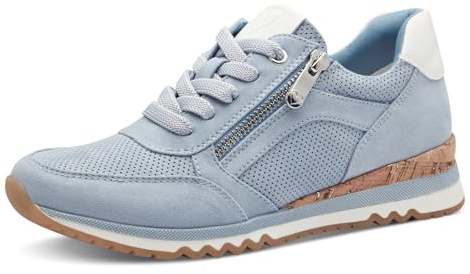Marco Tozzi Damen Sneaker weiches Feel Me Wechselfußbett weiches Innenfutter Vegan Modisch