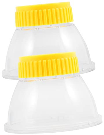 ORFOFE 2st Beobachtungsbox Für Insekten Fangspielzeug Insektenwanzen-viewer Zuschauer Vitrine Für Entomologie Spielzeuge Insekten Zubehör Tierkäfig Kinderspielzeug Fänger Plastik Yellow