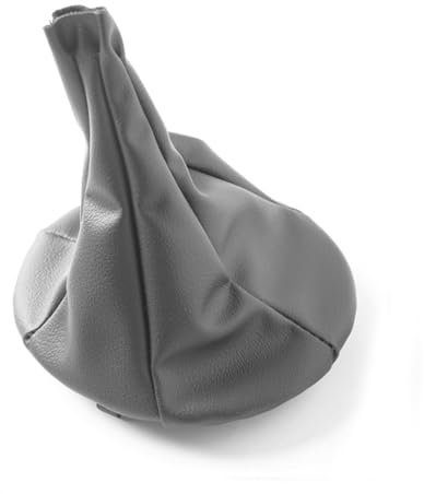 XPEX 1 Pièces Soufflet De Levier De Vitesses, Sac En Cuir Pour Fiat Avec Bague De Retenue Pour Levier De Vitesse De Rechange Voiture Pour Fiat Panda 2003-2012 Pour Fiat 500 500C 2007-2013(Gris)