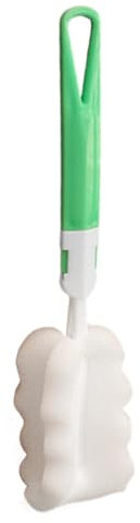 Cepillo para botellas - Cepillo para lavar | Cepillo de limpieza de esponja para tazas | Limpiador de botellas de agua | Cepillos para botellas para limpieza | Cepillo de limpieza de botellas con mang