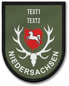 Patch personalisiert Niedersachsen Jagd Jäger Jagdschutz Forstschutz #43771