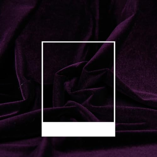 Samtstoff Meterware Pannesamt Stoff Veloursstoff 24 Farben DIY Nähen | Der samtige Veloursstoff überzeugt durch seine weiche Haptik und den edlen Glanz für kreative Projekte.