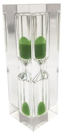 CIYODO Clessidra Di Cristallo Creativa 3 Minuti Orologio Di Sabbia Decorazione Timer Clessidra in Plastica Imitazione Cristallo Per Ragazzo Ragazza Lavarsi I Denti