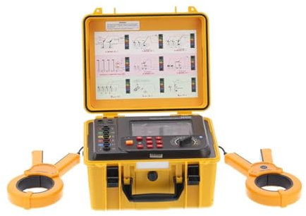ETCR3200C Double Clamp Ground Resistance Meter Range 300KΩ Earth Current Detector 600A Soil Resistity Tester